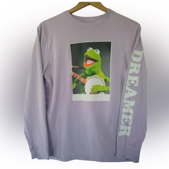 Disney Other - Disney Lavender Kermit Long Sleeve Shirt XL BNWT Rare Size Streetwear Tee